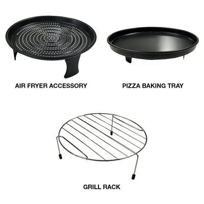 29L Freestanding Microwave with AirFry - Silver Handle