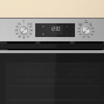 60cm Air Fry Multi-Function Hybrid Hydrolytic/Pyrolytic Clean Oven in Stainless Steel