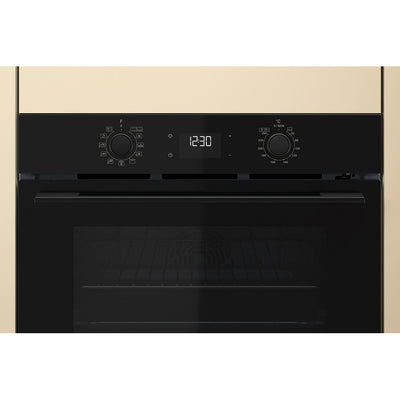 60cm Air Fry Multi-Function Hybrid Hydrolytic/Pyrolytic Clean Oven in Black
