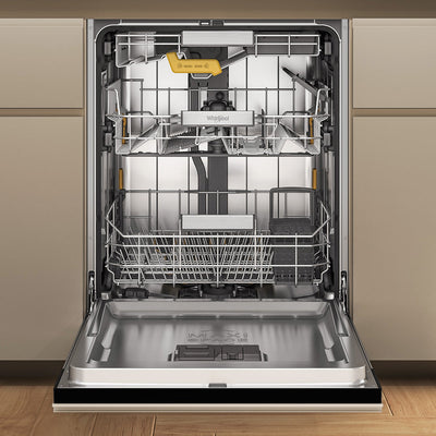 60cm Built Under Power Clean 14 Place Setting Dishwasher Black