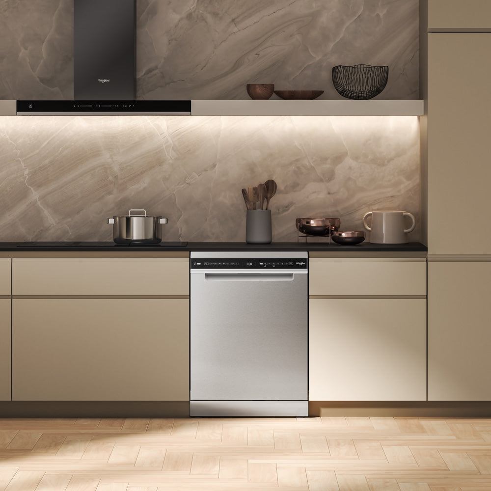 Power Clean Maxi-Tub 15 Place Setting Freestanding Dishwasher in Stainless Steel