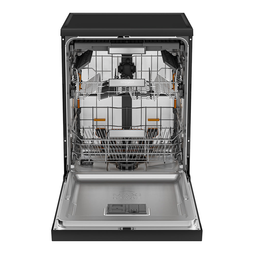 60cm Power Clean Pro Maxi Tub 14 Place Setting Free Standing Dishwasher - Black