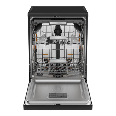 60cm Power Clean Pro Maxi Tub 14 Place Setting Free Standing Dishwasher - Black