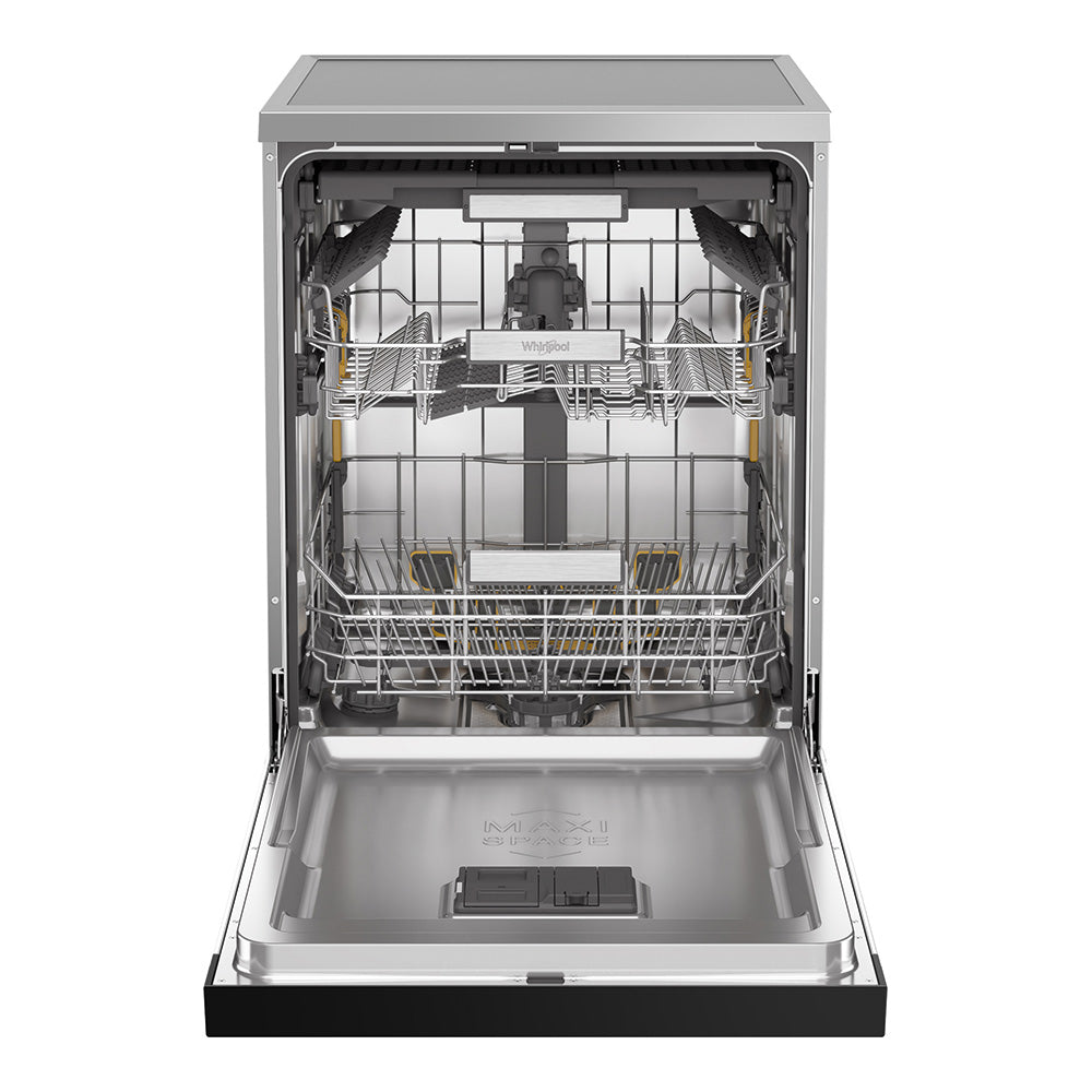 Power-Clean Maxi-Tub 14 Place Setting Freestanding Dishwasher in Stainless Steel