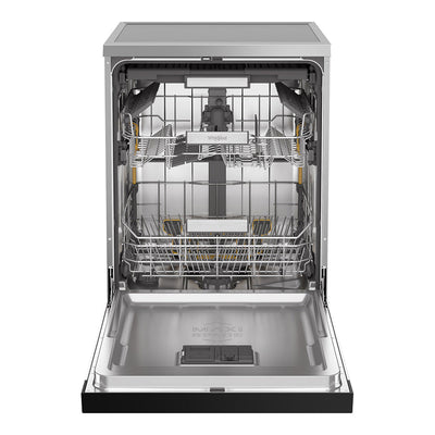 Power-Clean Maxi-Tub 14 Place Setting Freestanding Dishwasher in Stainless Steel