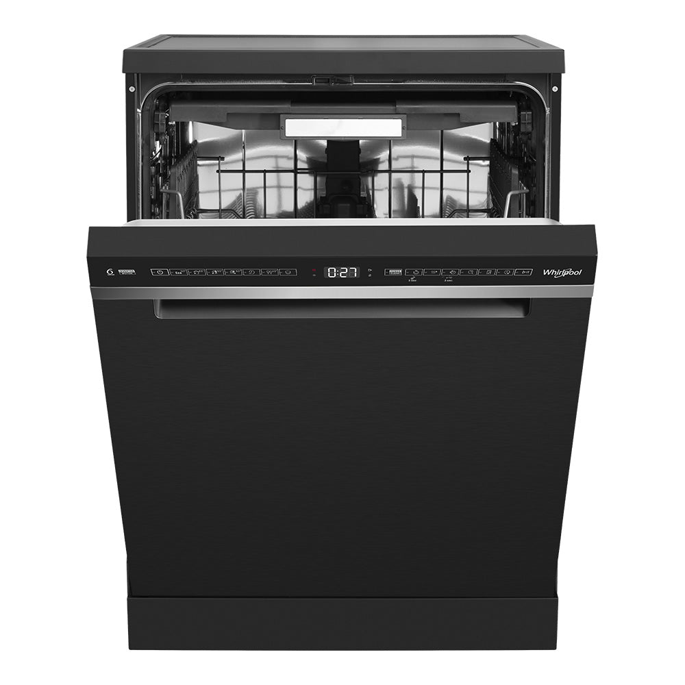 Power Clean Maxi-Tub 15 Place Setting Freestanding Dishwasher In Black