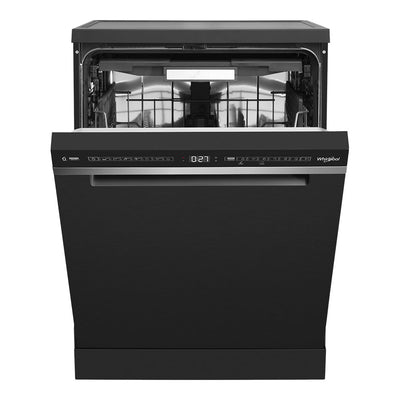 Power Clean Maxi-Tub 15 Place Setting Freestanding Dishwasher In Black