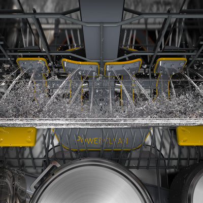 Power-Clean Maxi-Tub 14 Place Setting Freestanding Dishwasher in Stainless Steel