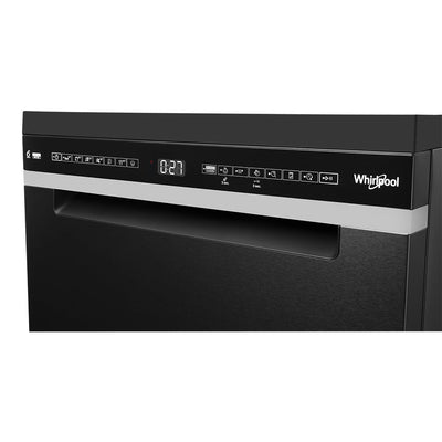 Power Clean Maxi-Tub 15 Place Setting Freestanding Dishwasher In Black