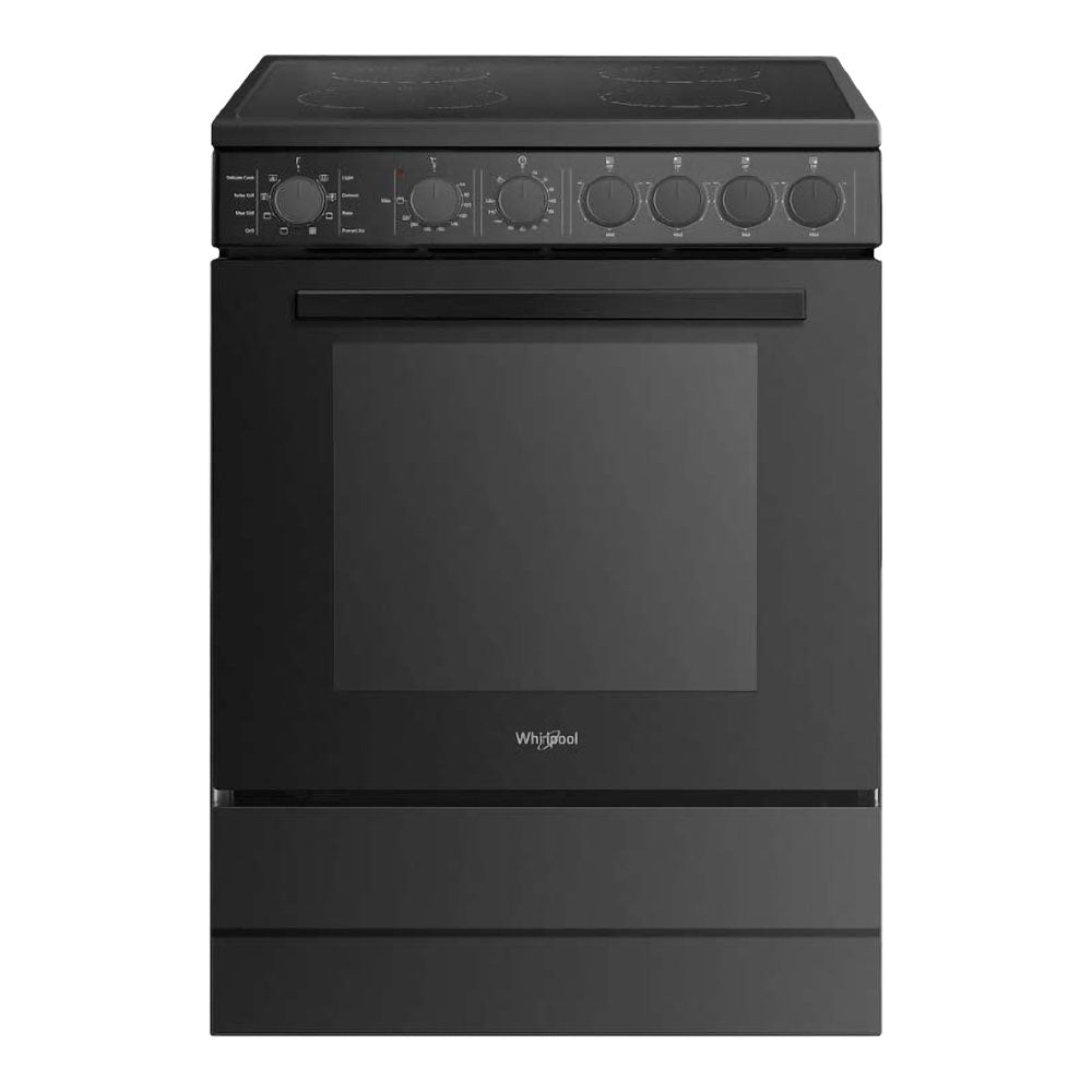60cm Ceramic Freestanding Oven (Black)