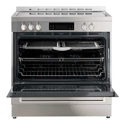 90cm Ceramic Freestanding Oven with Air Fry (Inox)