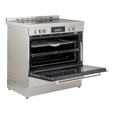 90cm Ceramic Freestanding Oven with Air Fry (Inox)