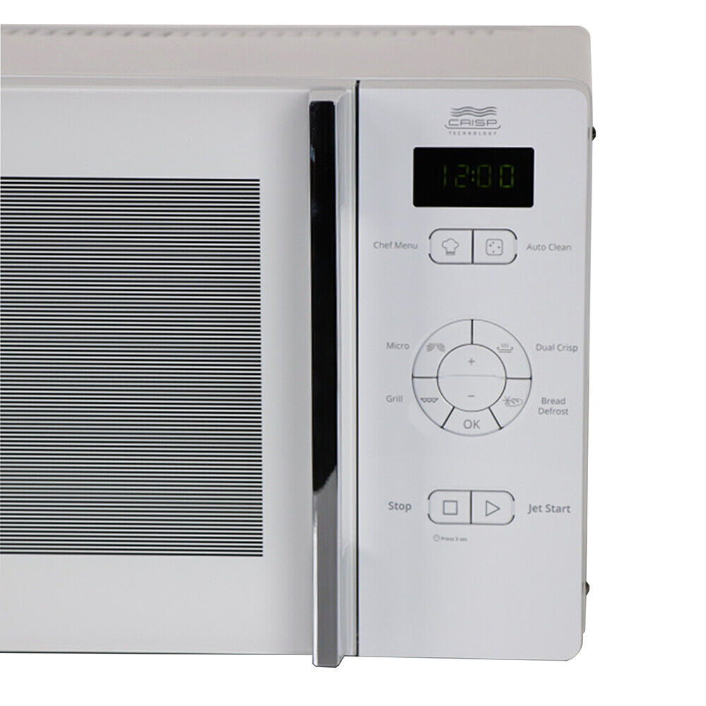 25L 800W Microwave Oven With Crisp & Grill In White